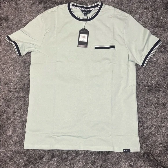 Ben Sherman Short-Sleeve Welt Pocket Ringer Tee size Medium - Picture 7 of 12